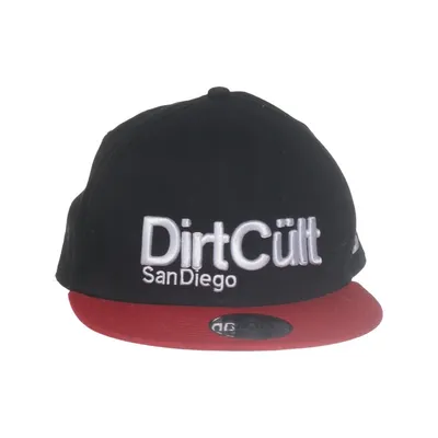 Casquette de baseball (Noir, Rouge) de DirtCult Coton