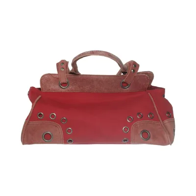 Handbag (Red, Brown) from Poodlebag