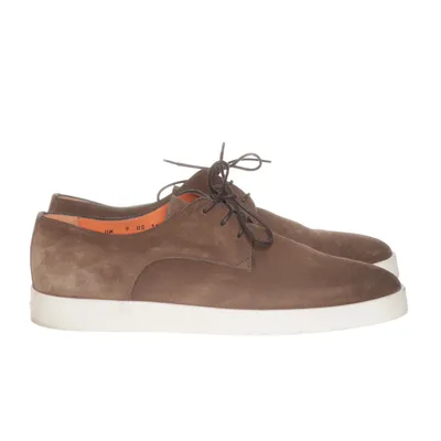 Derby schoenen (Bruin) van Santoni Suède