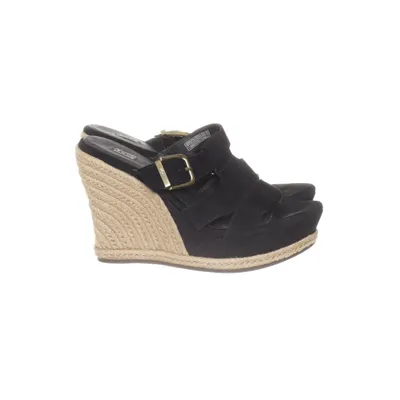 Sleehakken ( Hedy Black Suede Wedge Platform Heel) van UGG Suède