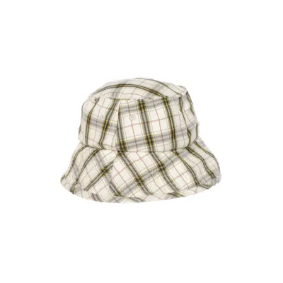 Bucket hat (Green, Beige) from UO-76 Cotton, Elastane, Polyester