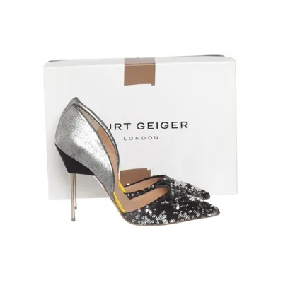 Pumps (Svart, Silverfärgad) från Kurt Geiger Skinn