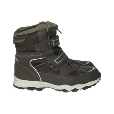 Laced boots (Green) from Leaf Polyester, Wool