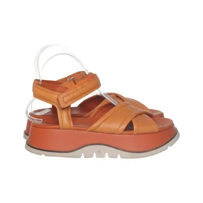 Sandals (Orange) from Elvio Zanon Leather