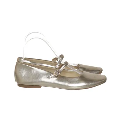 Ballet flats (Gold) from Stradivarius