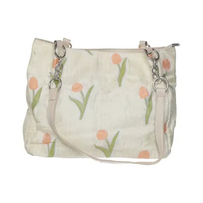 Skuldertaske (Beige, Grøn, Orange)