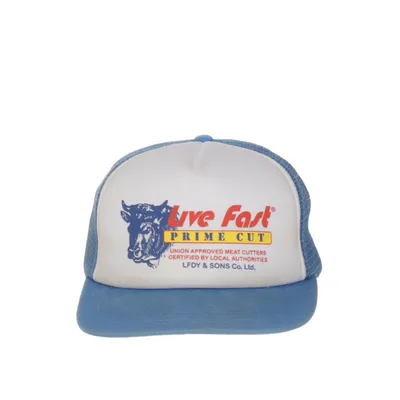 Truckerkeps (Blå, Vit) från Lfdy Bomull, Polyester