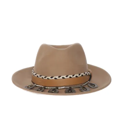 Vilten hoed (Bruin) van Zara Accessories Wol