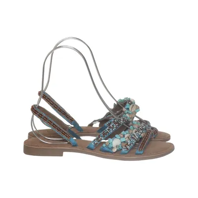 Sandaler (Beige, Blå, Flerfärgad) från Lazamani Skinn