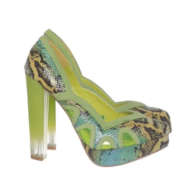 Pumps (Green, Multicolored) from China Girl