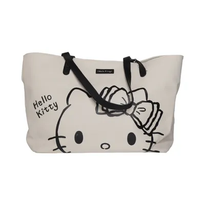 Tygpåse (Vit, Svart) från Hello Kitty Polyuretan