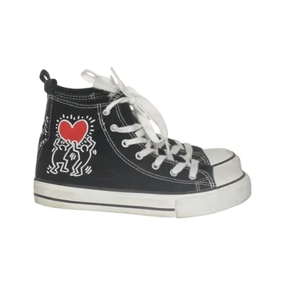 Canvas sko (Sort, Hvid, Rød) fra Keith Haring