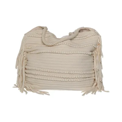 Sac à main (Blanc) de H&M Coton, Polyester