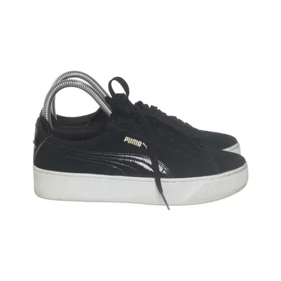 Sneakers (Black, White) from Puma Leather