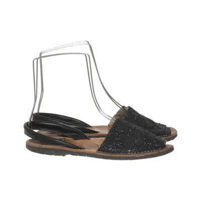 Sandalen (Zwart) van Scorett Leer
