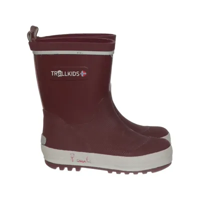 Bottines en caoutchouc (Rouge) de Trollkids