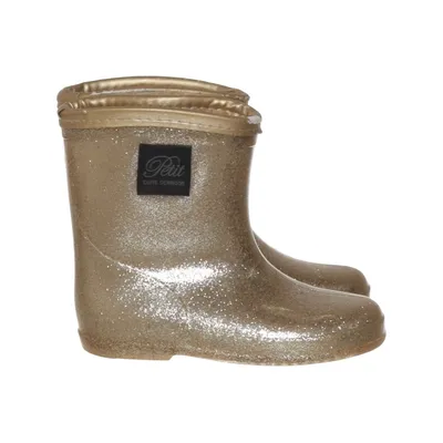 Low rubber boots (Gold) from Petit by Sofie Schnoor