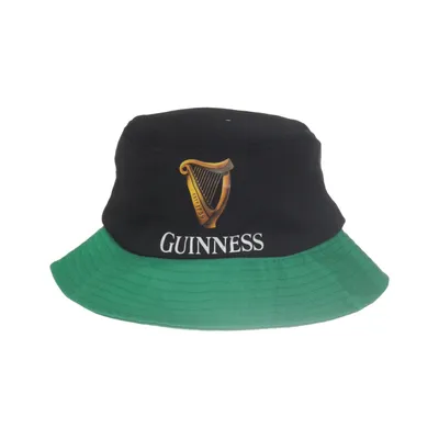 Bucket hat (Black, Green) from Guinness Recycled polyester