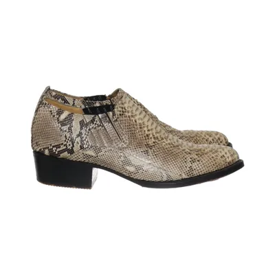 Ankle boots (Beige, Multicolored) from Findig Leather
