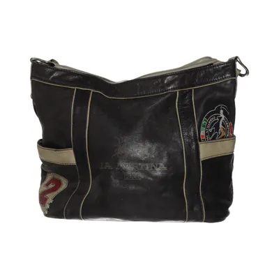 Shoulder-bag (Brown, Beige) from La Martina