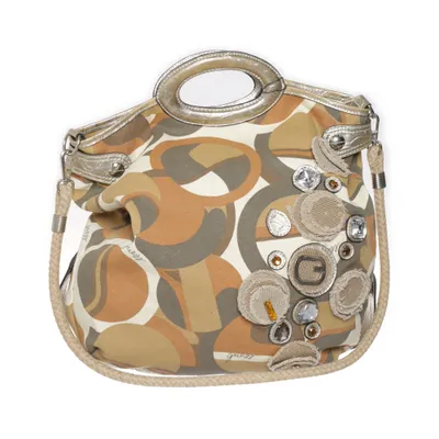 Handväska (Brun, Beige, Vit) från Guess Bomull