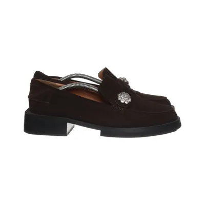 Loafers (Bruin) van Ganni Leer