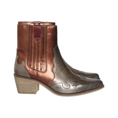 Cowboy boots (Brown, Silver) from Manfield Leather
