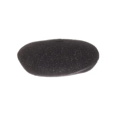 Beret (Black, Gold) from Eram Metallic fiber, Polyester, Wool