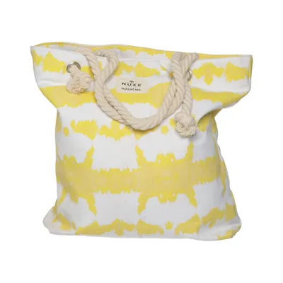 Sac de plage (Jaune, Blanc) de NUXE Coton, Polyester