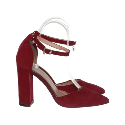 High heel sandals (Red) from Sala Leather