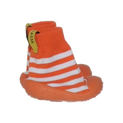 Baby booties (Orange, White) from Tassa Polyurethane