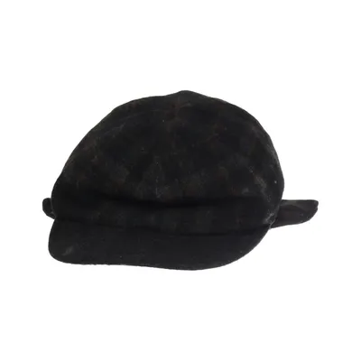 Schiebermütze (Schwarz, Grau) von Stretch Wolle