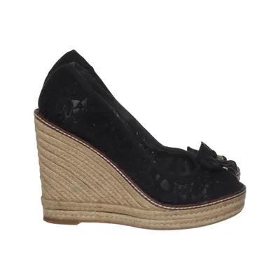 Chaussure compensées (Noir) de Tory Burch Cuir