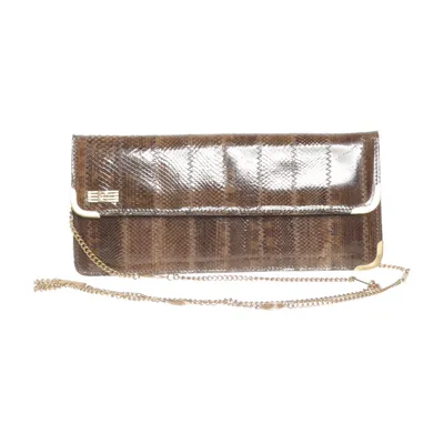 Axelremsväska (Brun, Beige) från Vintage Skinn