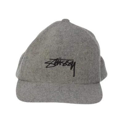 Honkbalpet (Grijs) van Stüssy Acryl, Polyamide, Wol