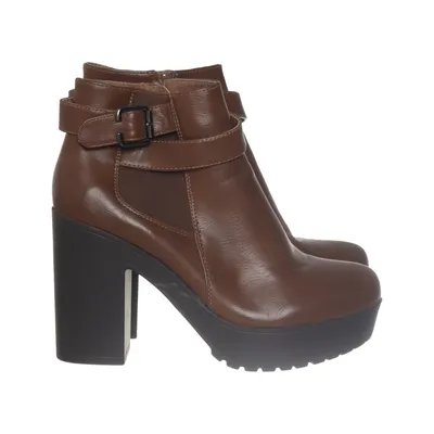 Heeled boots (Brown, Black) from Super Mode