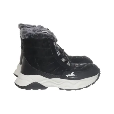 Laced boots (Black, White) from Leaf