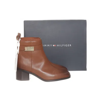 Heeled boots (Brown) from Tommy Hilfiger Leather