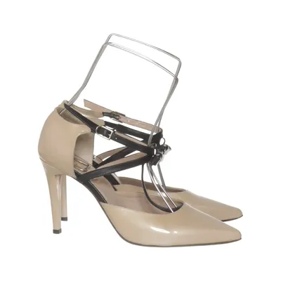 High heels (Beige, Black) from Tizian Leather