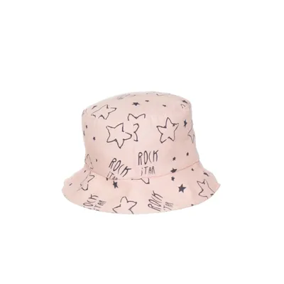 Bucket hat (Pink, Black) from S7 Star Cotton, Polyester