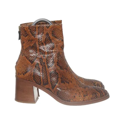 Heeled boots (Brown, Multicolored) from Miista Leather
