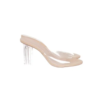 Mules (Transparent, Beige)