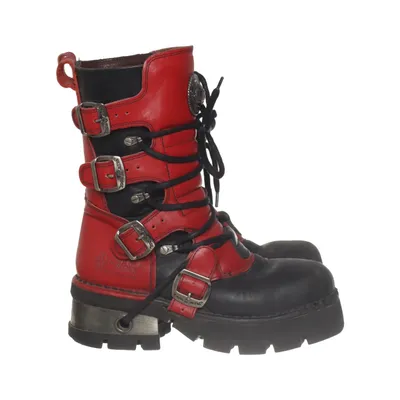 Boots (Black, Red) from New Rock