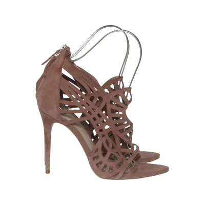 Sandales à talons hauts (Marron) de Zara Woman