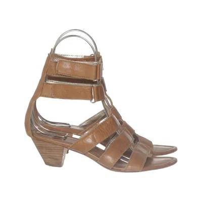 High heel sandals (Brown) from K&S Leather