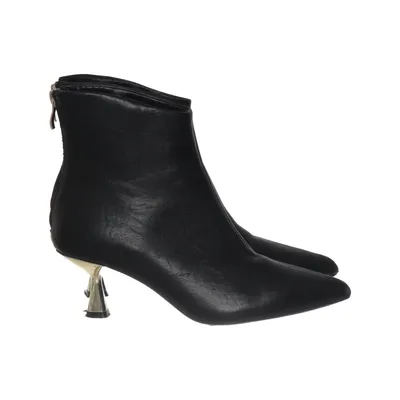Bottes à talons (Noir) de Ideal Shoes