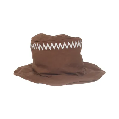 Bucket hat (Bruin, Wit) van Tuffer Katoen