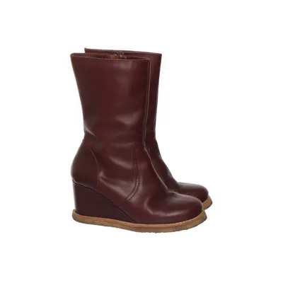 Wedges (Red) from Swedish Hasbeens Leather