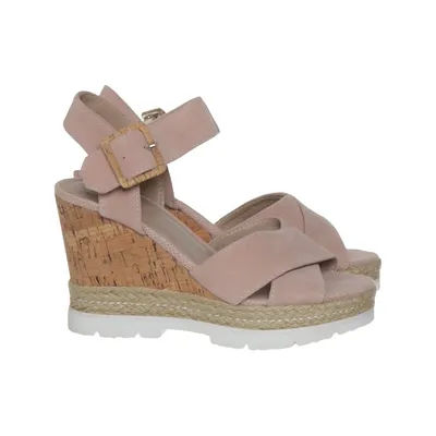 Chaussure compensées (Rose) de SPM Cuir