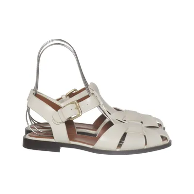Sandals (Beige) from Zara Leather